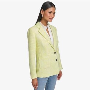 NWT Karl Lagerfeld Women’s Lemonade Tweed Blazer Jacket Size 6